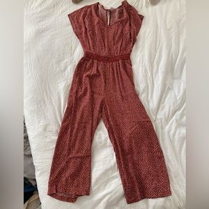 Old navy maroon and white jumpsuit! Worn once!